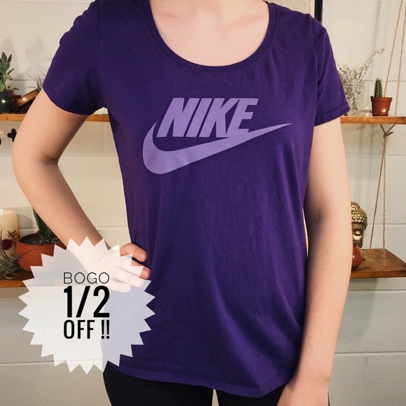 Nike Tops - purple nike logo tee